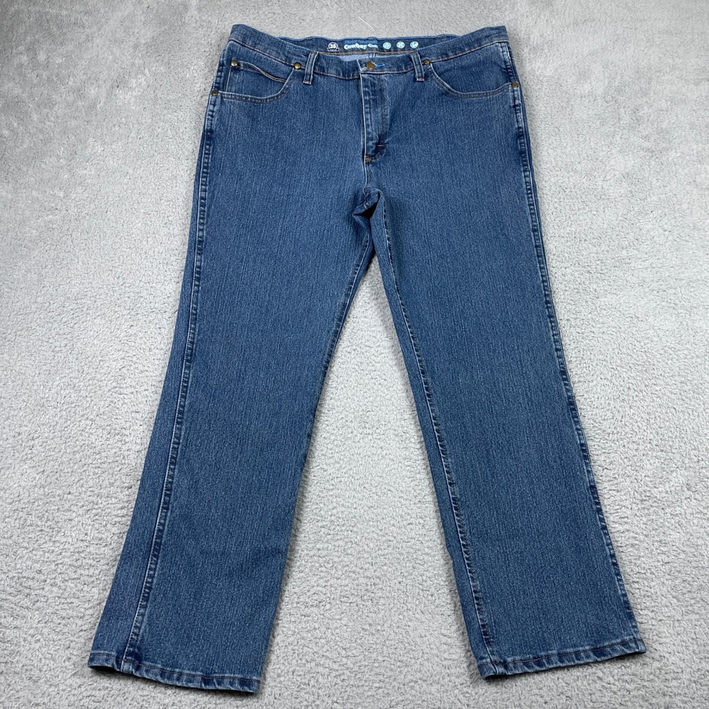 Wrangler Cowboy Cut‎ Premium Performance Jeans Men 38x30 Blue 36 Slim Fit Ranch